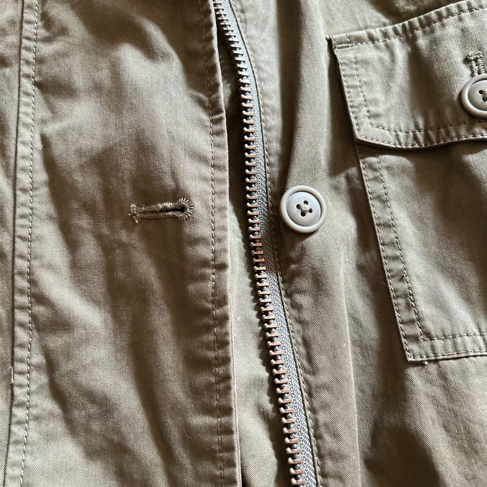 JCREW “Boyfriend Fatigue” Green 100% Cotton Jacket XS - Picture 5 of 11